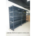 Flat Back Panel Convenient Store Display Metal Shelf